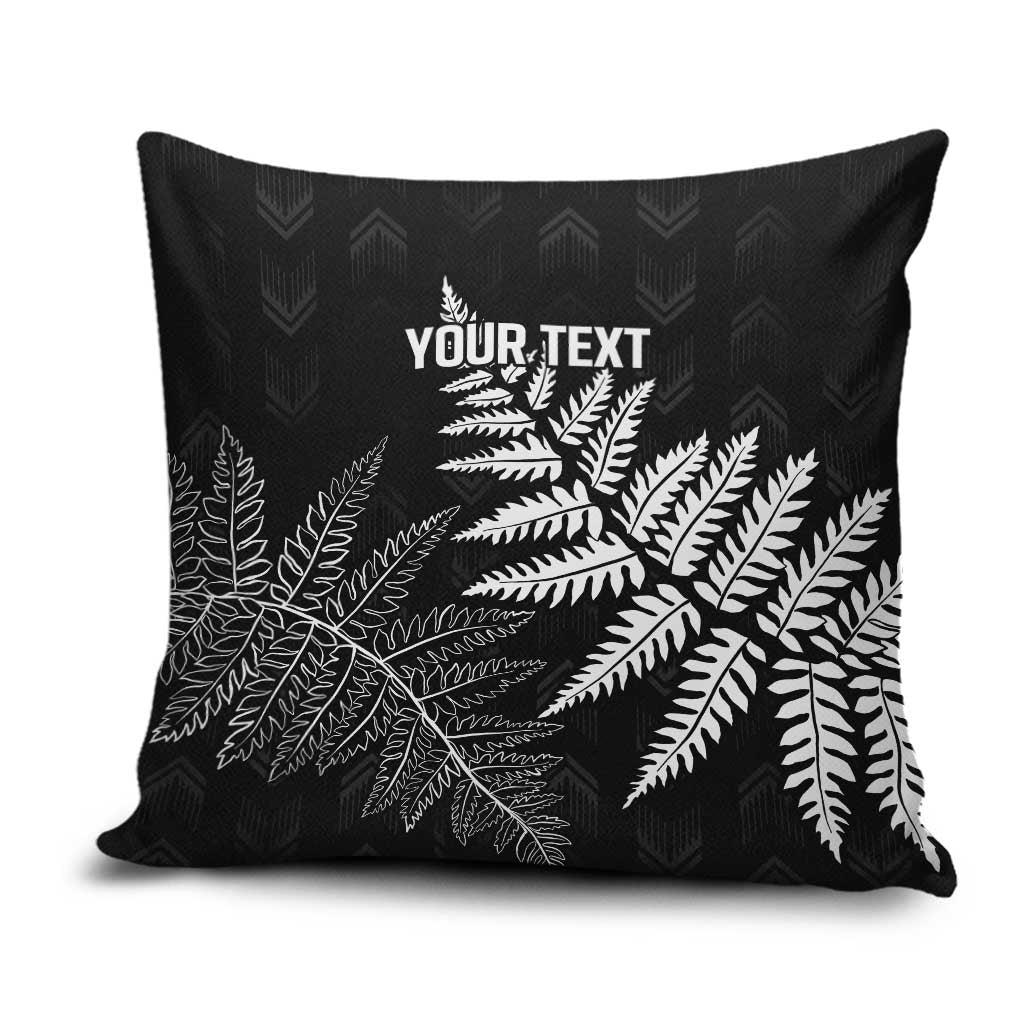 New Zealand Lawn Bowls Personalized Pillow Cover Wrap-Around Silver Fern - Polynesian Pride