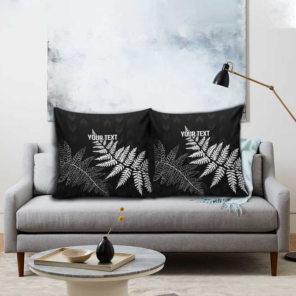 New Zealand Lawn Bowls Personalized Pillow Cover Wrap-Around Silver Fern - Polynesian Pride