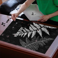 New Zealand Lawn Bowls Personalized Puzzle Wrap-Around Silver Fern - Polynesian Pride