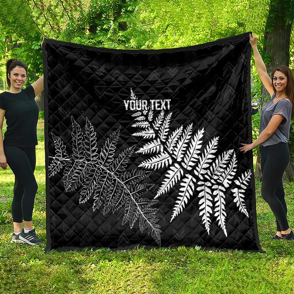 New Zealand Lawn Bowls Personalized Quilt Wrap-Around Silver Fern - Polynesian Pride
