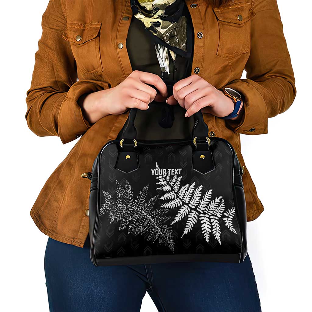 New Zealand Lawn Bowls Personalized Shoulder Handbag Wrap-Around Silver Fern - Polynesian Pride