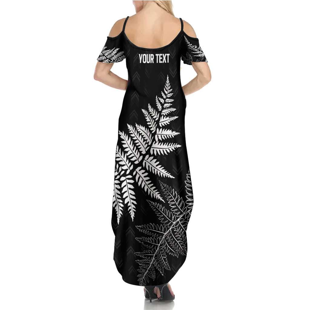 New Zealand Lawn Bowls Personalized Summer Maxi Dress Wrap-Around Silver Fern - Polynesian Pride