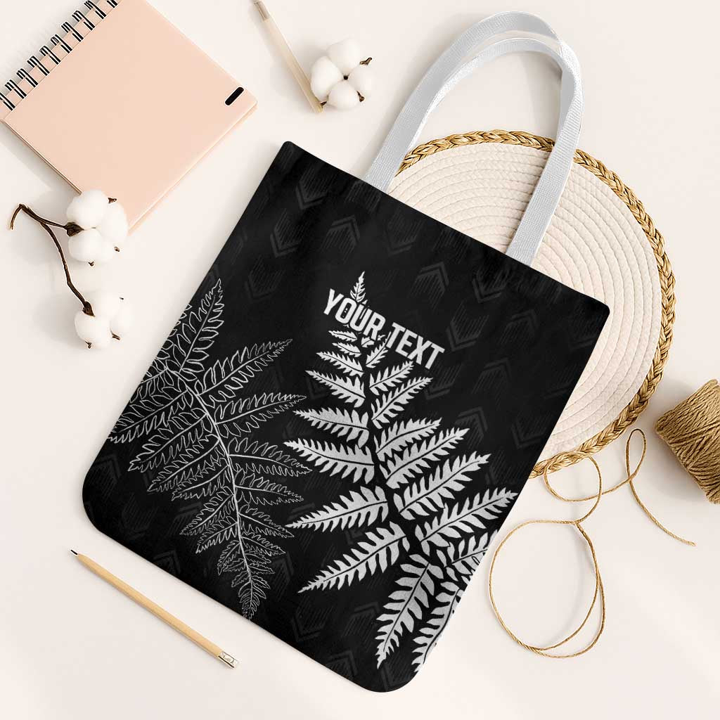 New Zealand Lawn Bowls Personalized Tote Bag Wrap-Around Silver Fern - Polynesian Pride