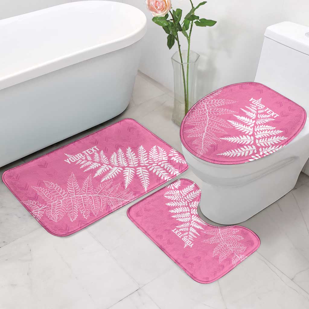 New Zealand Lawn Bowls Breast Cancer Personalized Bathroom Set Wrap-Around Silver Fern - Polynesian Pride