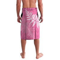New Zealand Lawn Bowls Breast Cancer Personalized Lavalava Wrap-Around Silver Fern - Polynesian Pride