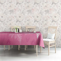 New Zealand Lawn Bowls Breast Cancer Personalized Tablecloth Wrap-Around Silver Fern - Polynesian Pride