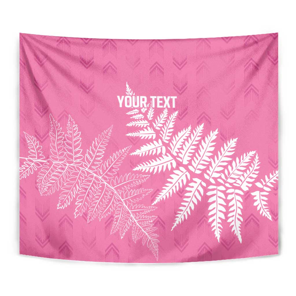 New Zealand Lawn Bowls Breast Cancer Personalized Tapestry Wrap-Around Silver Fern - Polynesian Pride