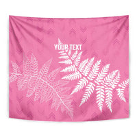 New Zealand Lawn Bowls Breast Cancer Personalized Tapestry Wrap-Around Silver Fern - Polynesian Pride
