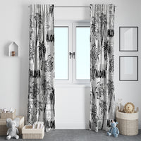 Aloha Vintage Quilt Window Curtain Hawaiian Seamless - White LT7 - Polynesian Pride