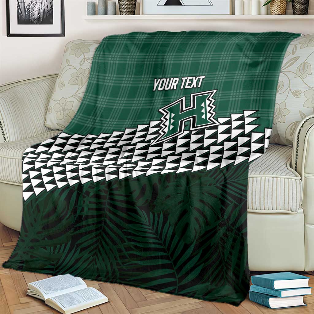 Rainbow Warriors Hawaii Personalized Palaka Blanket LT7 - Polynesian Pride