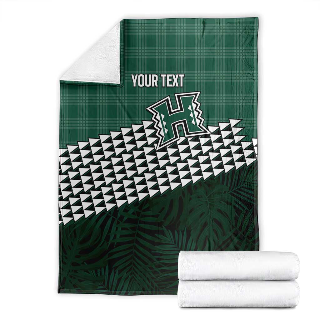 Rainbow Warriors Hawaii Personalized Palaka Blanket LT7 - Polynesian Pride