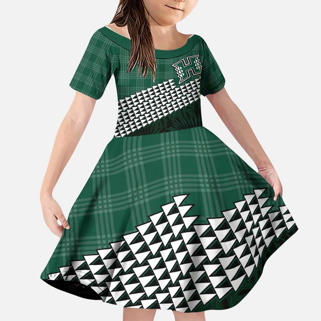 Rainbow Warriors Hawaii Personalized Palaka Family Matching Mermaid Dress and Hawaiian Shirt - Polynesian Pride