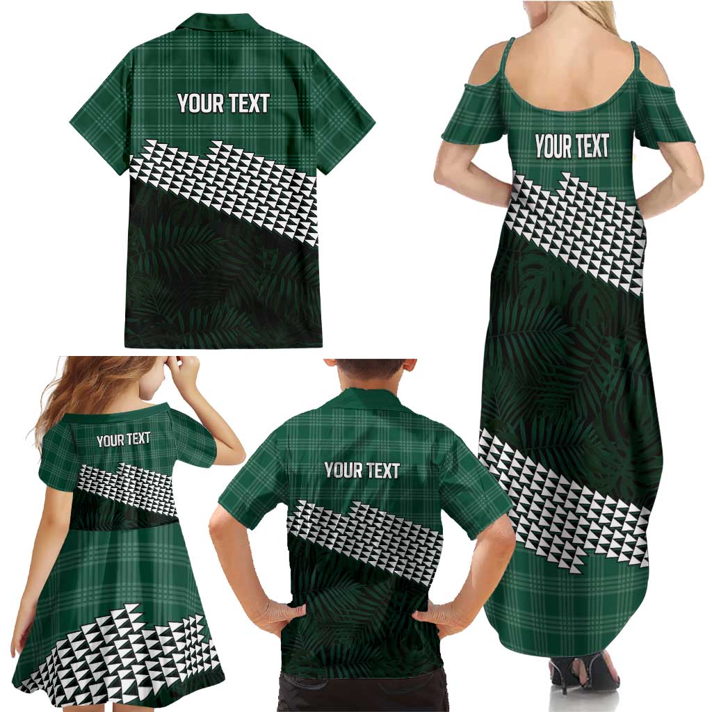 Rainbow Warriors Hawaii Personalized Palaka Family Matching Summer Maxi Dress and Hawaiian Shirt LT7 - Polynesian Pride
