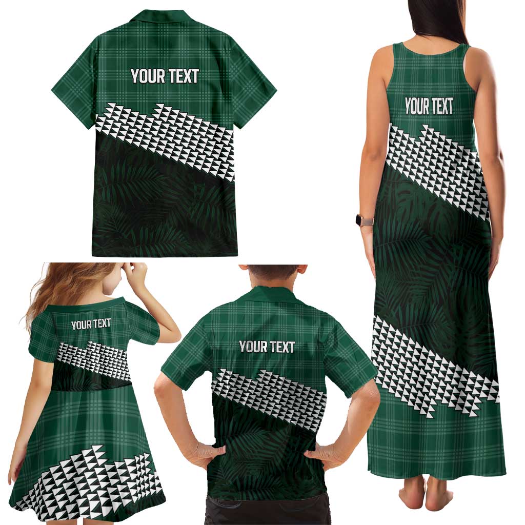Rainbow Warriors Hawaii Personalized Palaka Family Matching Tank Maxi Dress and Hawaiian Shirt LT7 - Polynesian Pride