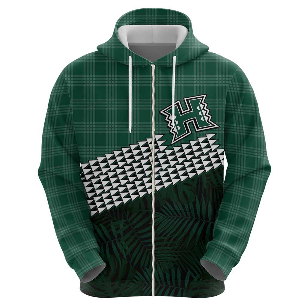 Rainbow Warriors Hawaii Personalized Palaka Hoodie - Polynesian Pride