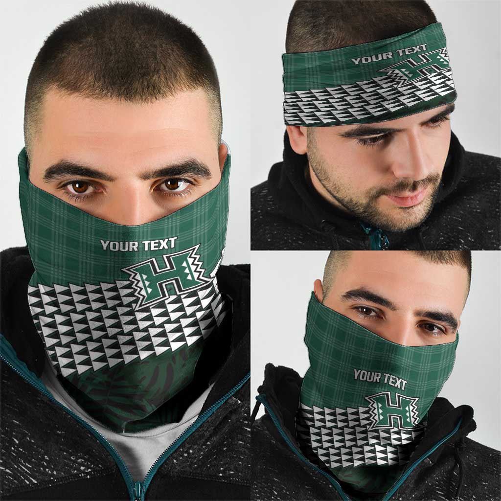 Rainbow Warriors Hawaii Personalized Palaka Neck Gaiter LT7 - Polynesian Pride