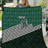 Rainbow Warriors Hawaii Personalized Palaka Quilt LT7 Green - Polynesian Pride