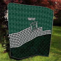 Rainbow Warriors Hawaii Personalized Palaka Quilt LT7 - Polynesian Pride