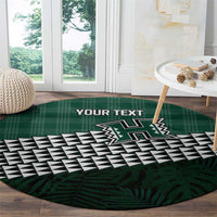 Rainbow Warriors Hawaii Personalized Palaka Round Carpet LT7 - Polynesian Pride