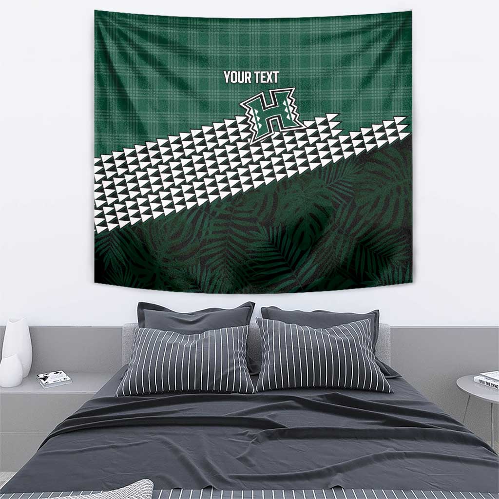Rainbow Warriors Hawaii Personalized Palaka Tapestry LT7 - Polynesian Pride