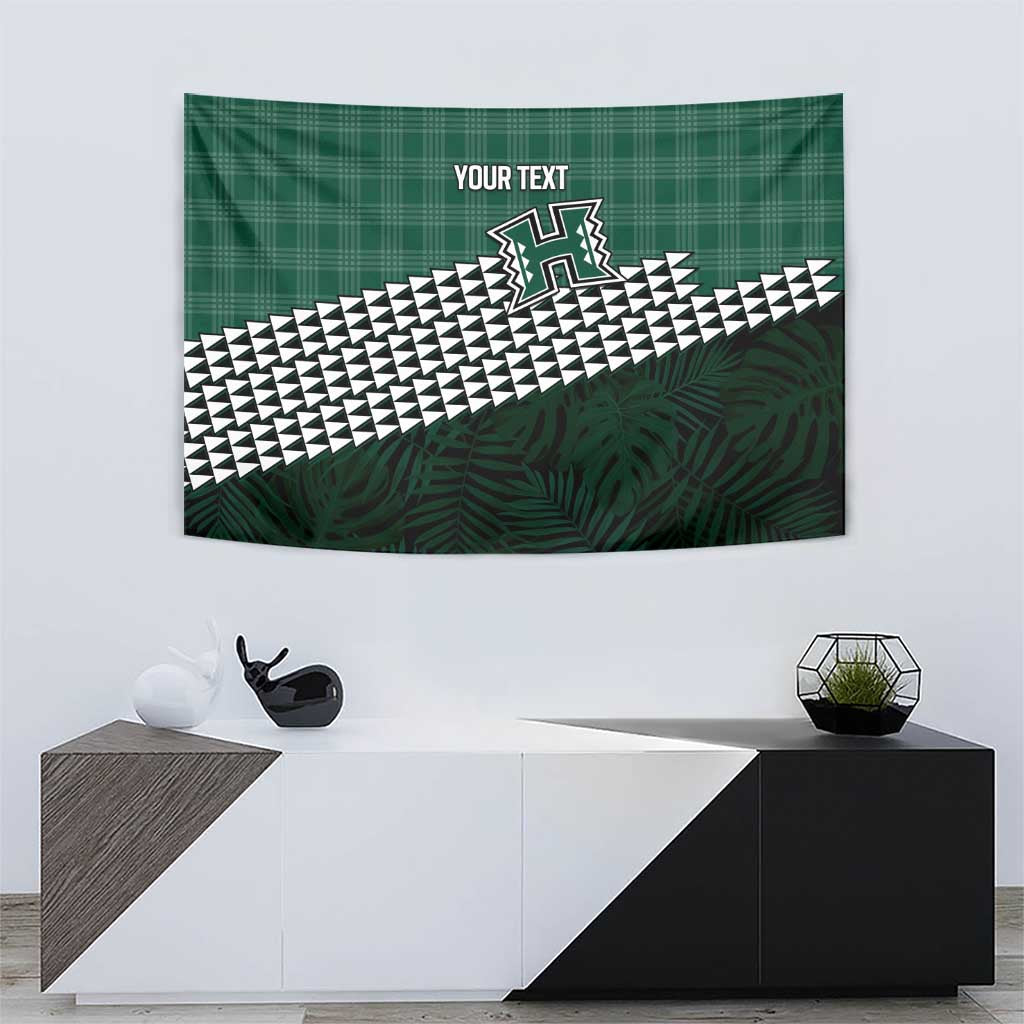 Rainbow Warriors Hawaii Personalized Palaka Tapestry LT7 - Polynesian Pride