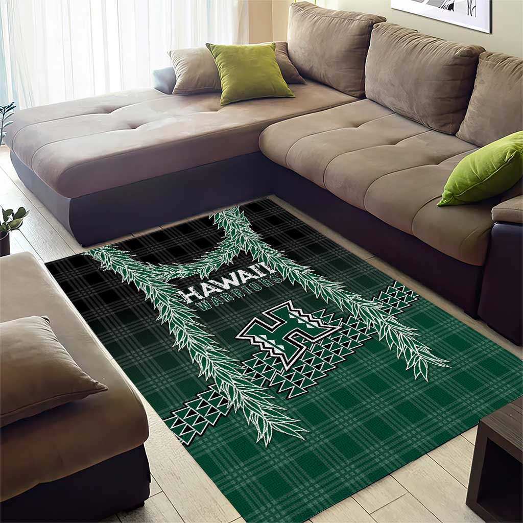 Rainbow Warriors Hawaii Palaka Area Rug Maile Lei - Polynesian Pride