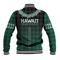 Rainbow Warriors Hawaii Palaka Baseball Jacket Maile Lei LT7 - Polynesian Pride