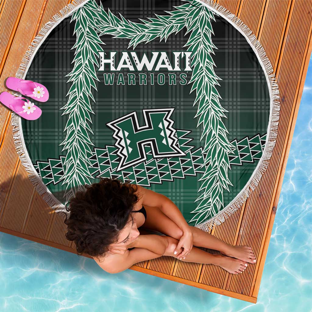 Rainbow Warriors Hawaii Palaka Beach Blanket Maile Lei LT7 - Polynesian Pride