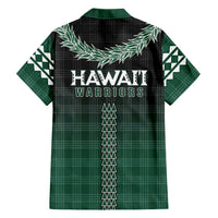 Rainbow Warriors Hawaii Palaka Family Matching Off The Shoulder Long Sleeve Dress and Hawaiian Shirt Maile Lei - Polynesian Pride