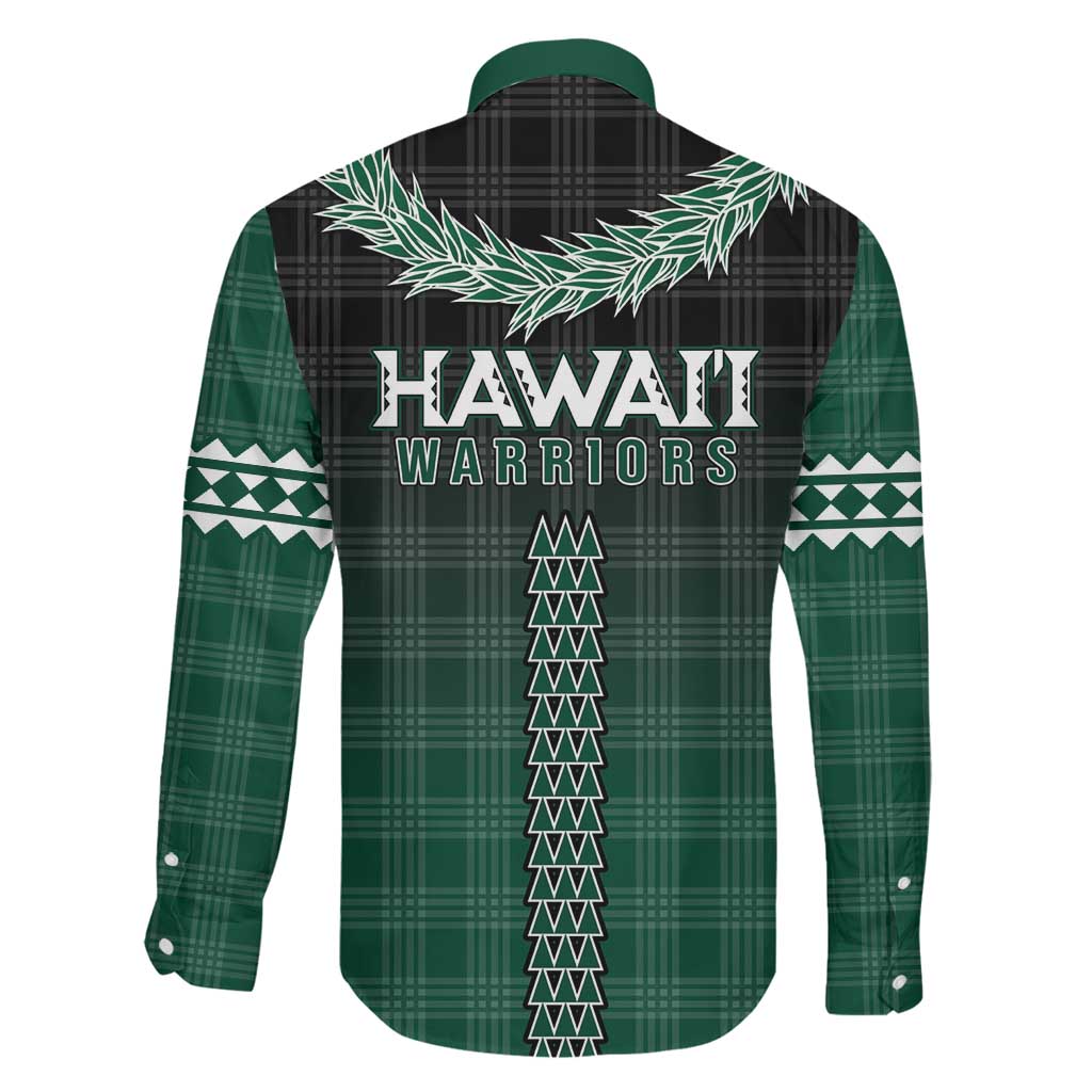 Rainbow Warriors Hawaii Palaka Family Matching Off The Shoulder Long Sleeve Dress and Hawaiian Shirt Maile Lei - Polynesian Pride