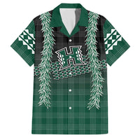 Rainbow Warriors Hawaii Palaka Family Matching Puletasi and Hawaiian Shirt Maile Lei - Polynesian Pride