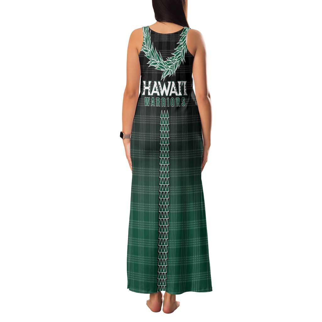 Rainbow Warriors Hawaii Palaka Family Matching Tank Maxi Dress and Hawaiian Shirt Maile Lei - Polynesian Pride