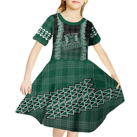 Rainbow Warriors Hawaii Palaka Kid Short Sleeve Dress Maile Lei LT7 - Polynesian Pride