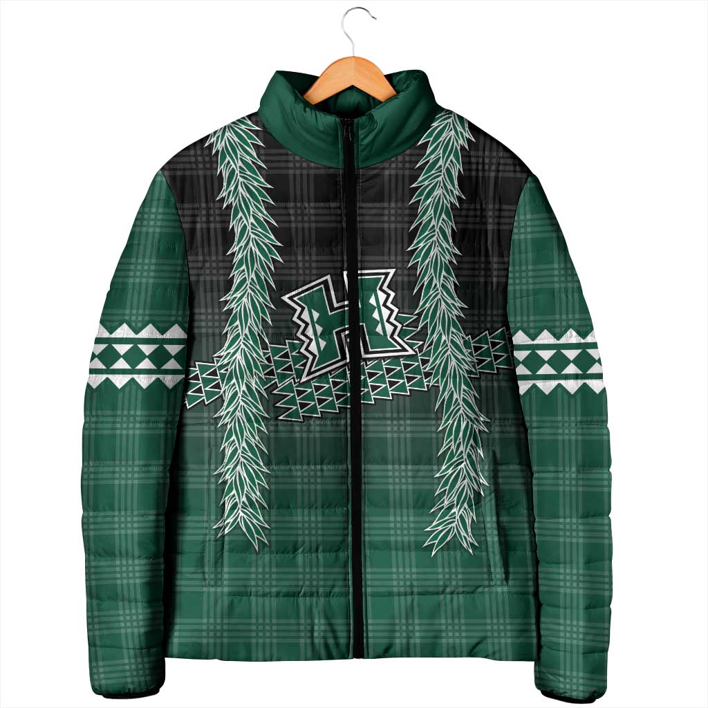 Rainbow Warriors Hawaii Palaka Padded Jacket Maile Lei LT7 - Polynesian Pride
