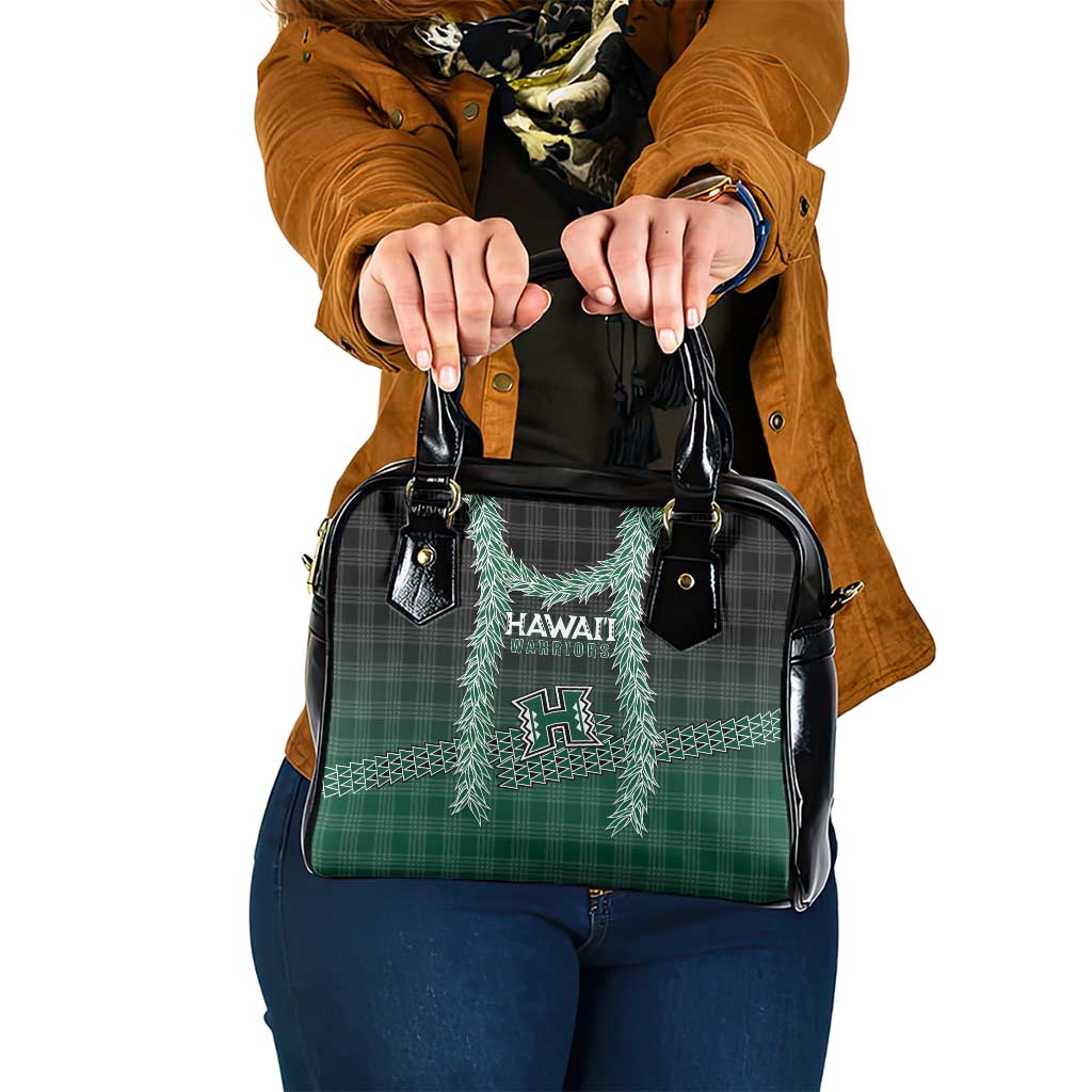 Rainbow Warriors Hawaii Palaka Shoulder Handbag Maile Lei LT7 One Size Dark Green - Polynesian Pride