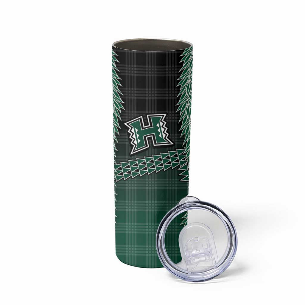 Rainbow Warriors Hawaii Palaka Skinny Tumbler Maile Lei LT7 - Polynesian Pride