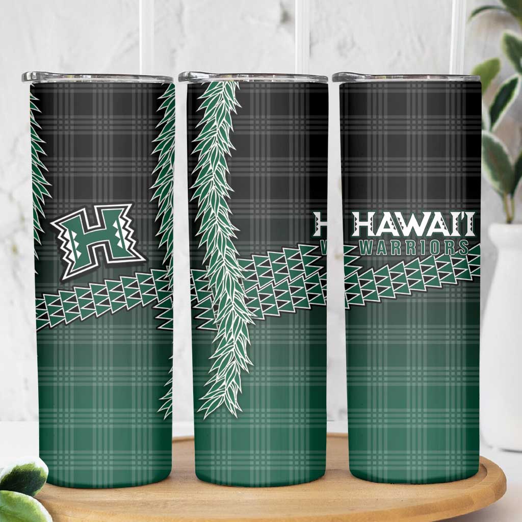 Rainbow Warriors Hawaii Palaka Skinny Tumbler Maile Lei LT7 - Polynesian Pride