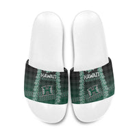 Rainbow Warriors Hawaii Palaka Slide Sandals Maile Lei - Polynesian Pride