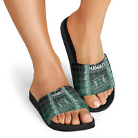 Rainbow Warriors Hawaii Palaka Slide Sandals Maile Lei - Polynesian Pride