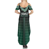 Rainbow Warriors Hawaii Palaka Summer Maxi Dress Maile Lei LT7 - Polynesian Pride