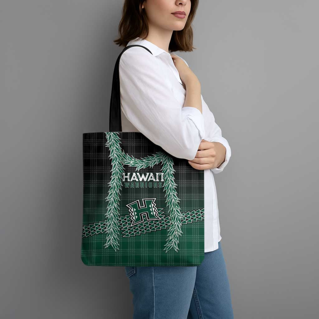 Rainbow Warriors Hawaii Palaka Tote Bag Maile Lei LT7 - Polynesian Pride