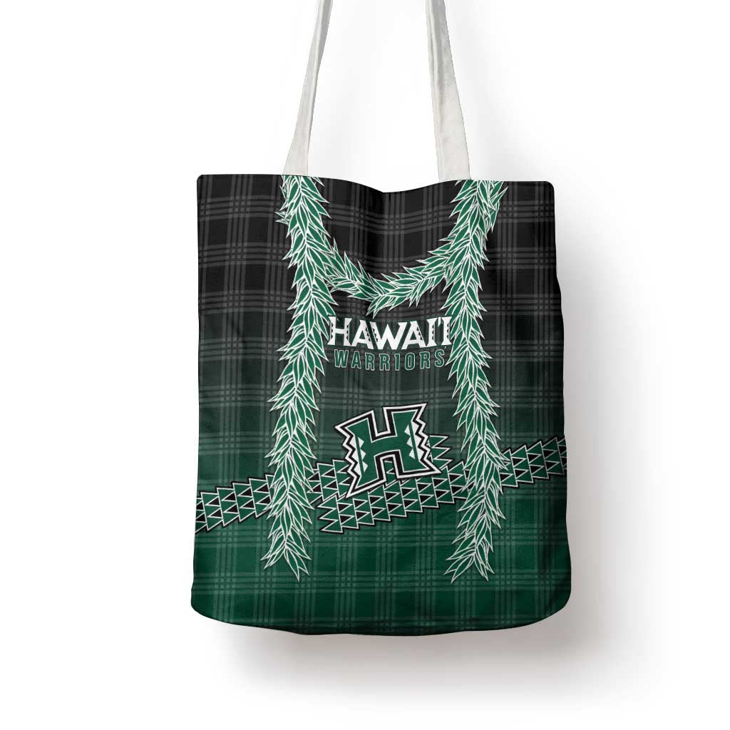 Rainbow Warriors Hawaii Palaka Tote Bag Maile Lei LT7 - Polynesian Pride