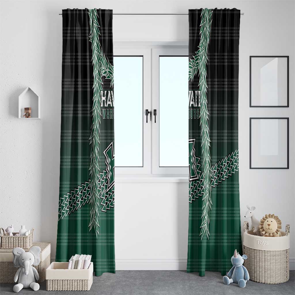 Rainbow Warriors Hawaii Palaka Window Curtain Maile Lei - Polynesian Pride