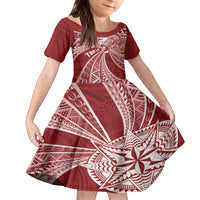 Tonga Independence Day Family Matching Tank Maxi Dress and Hawaiian Shirt Tongatapu Lion Ngatu Motifs