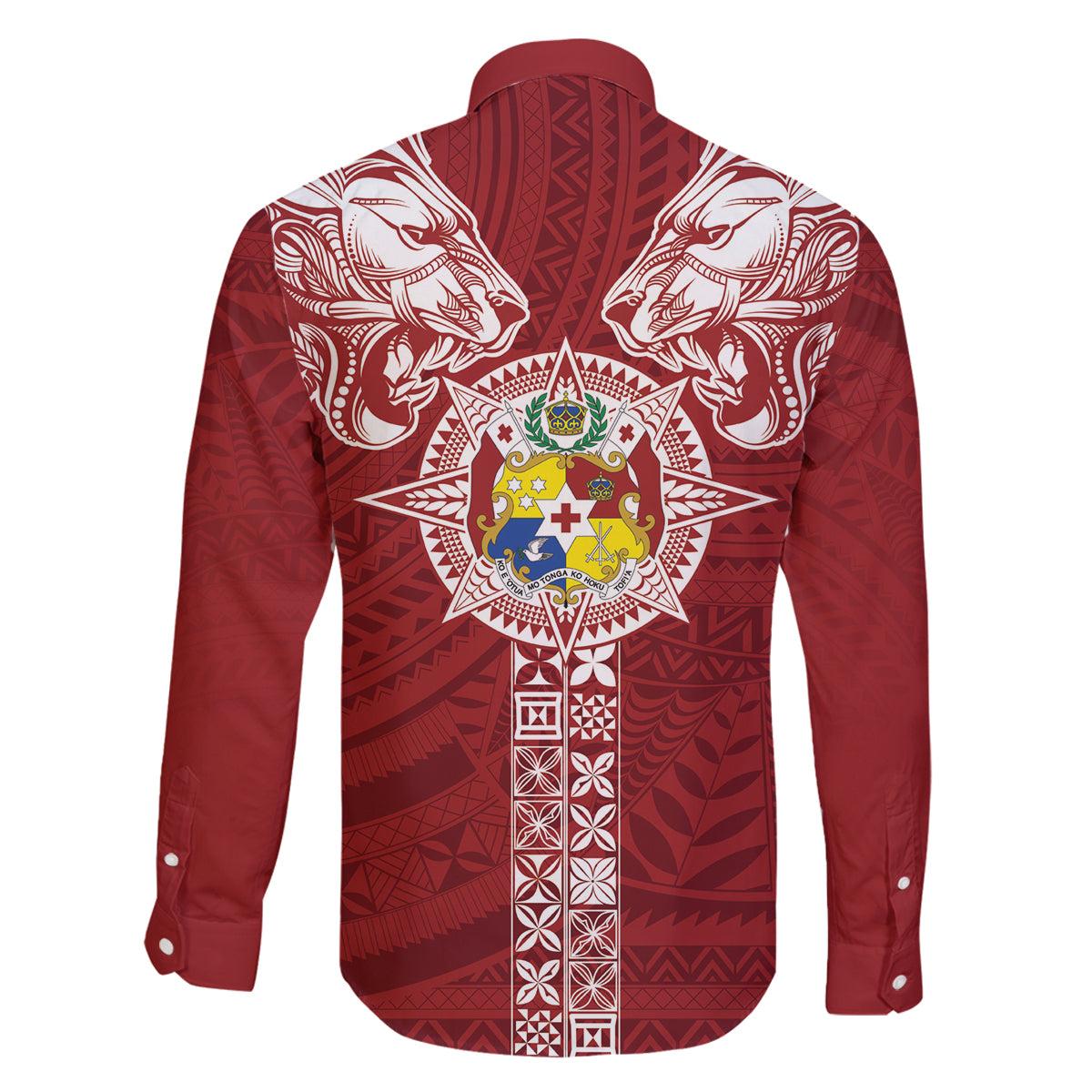 Tonga Independence Day Family Matching Tank Maxi Dress and Hawaiian Shirt Tongatapu Lion Ngatu Motifs