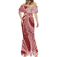 Tonga Independence Day Mermaid Dress Tongatapu Lion Ngatu Motifs