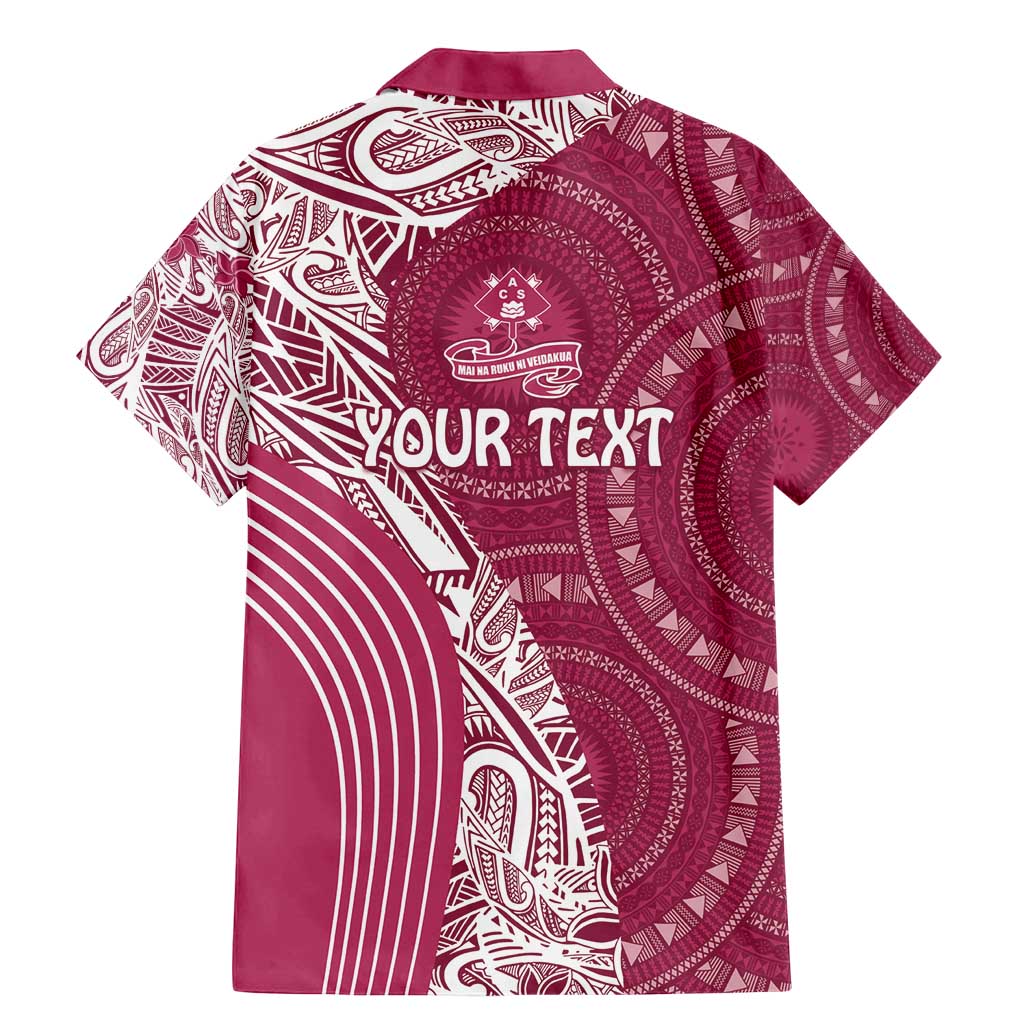 Fiji Adi Cakobau School Personalised Family Matching Mermaid Dress and Hawaiian Shirt Masi Tapa Mix Plumeria