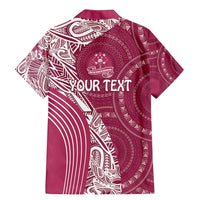 Fiji Adi Cakobau School Personalised Family Matching Mermaid Dress and Hawaiian Shirt Masi Tapa Mix Plumeria