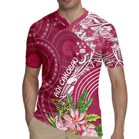 Fiji Adi Cakobau School Personalised Rugby Jersey Masi Tapa Mix Plumeria