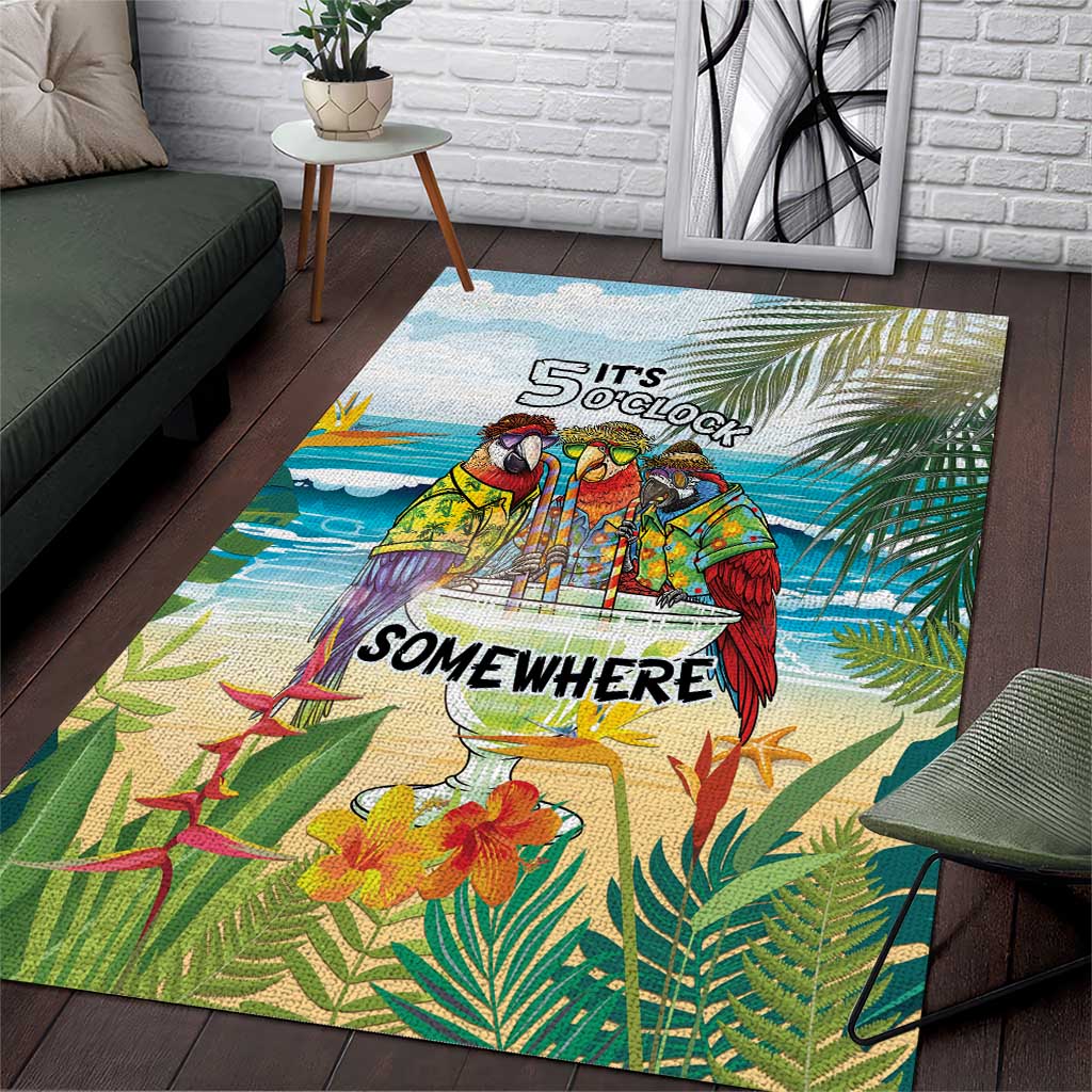 It's 5 o'clock Somewhere Area Rug Beach Party - Polynesian Pride